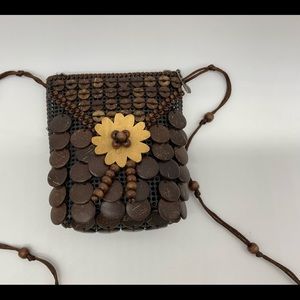 Handmade small 7 inch tall shoulder or crossbody bag